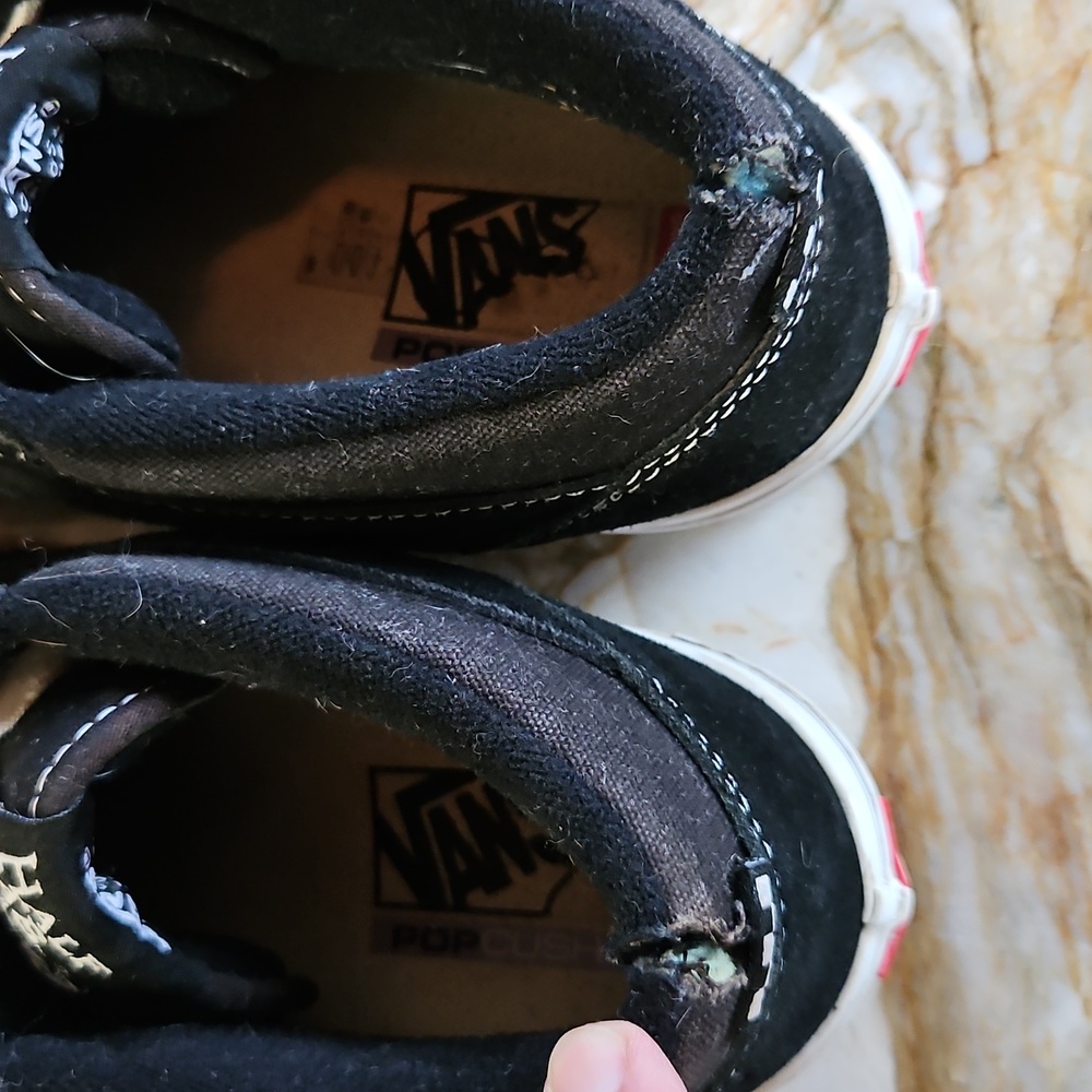 VANS SKATE HALF CAB Black and White  Sneakers Shoes - 10.5 - Picture 6 of 6